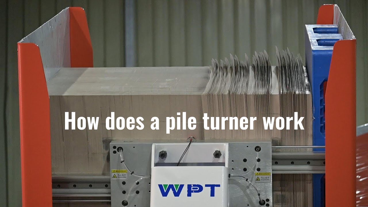 How does a pile turner work-turning, airing and aligning - YouTube