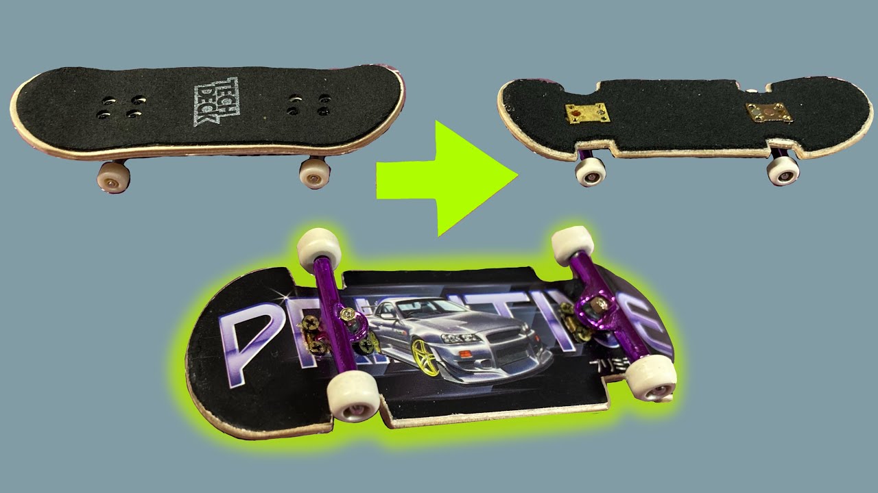Turning A Wooden Tech Deck Performance Series into a Lowrider DIY