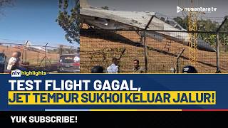 Uji Terbang Pasca-Overhaul, Jet Tempur Sukhoi TNI AU Kebablasan di Bandara Sultan Hasanuddin | NTV