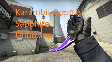 CS GO Karambit Doppler Sapphire Unboxing