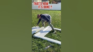 BUILDING A VINYL FENCE GATE. Link to full video in the description.