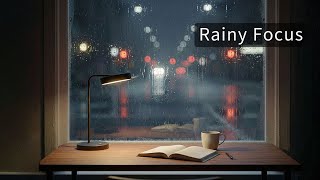 Soft Mug ☕ Rainy Window Cafe Jazz | Calm Night Work Ambience screenshot 4