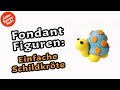 Fondant Figuren Modellieren - Einfache Schildkröte