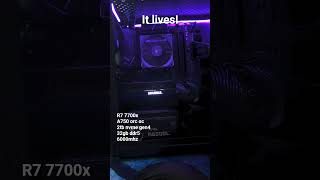 #am5 B650M-A repaired and running. #pcbuild #pcrepair #motherboardrepair