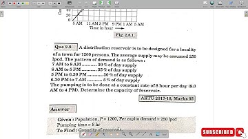 Environmental Engg | Unit -2(v-2/2)| mass curve method (Storage design)|Quantum series