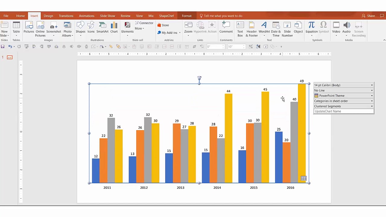 Stacked And Clustered Bar Chart Think Cell