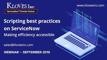 Scripting Best Practices on ServiceNow