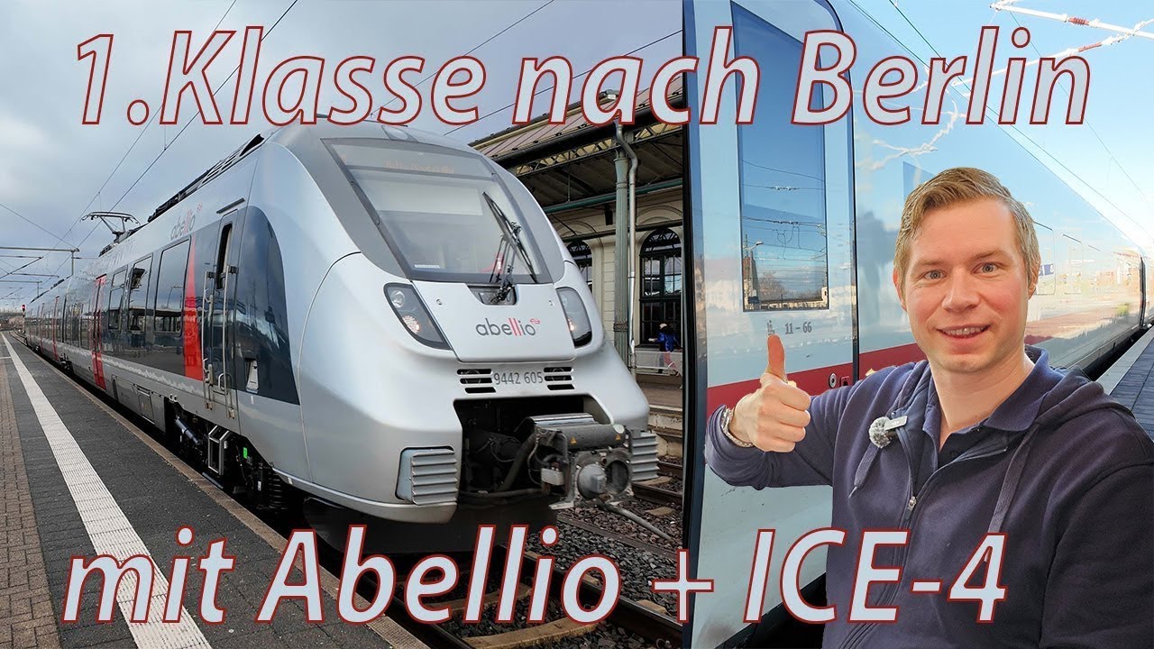 ABELLIO und ICE-4 1. Klasse, nach Berlin zum Tempodrom