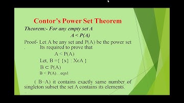 DISCRETE MATH CANTOR