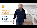 How to install Roller Blinds -  Outside mount with a chain drive