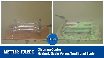 Cleaning Contest: Hygienic Scale vs Traditional Scale