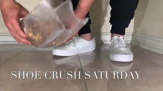 Crushing Cereal In All White Vans