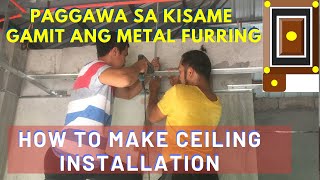 Ceiling Installation Metal Furring And Hardiflex Day 1