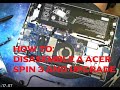 How to disasemble a Acer spin 3 sp314,  replace or add or a second m2 drive or battery! Step by step