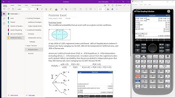 HP Prime Onenote Probability for Posterior Event