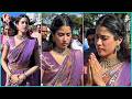 Heroine Janhvi Kapoor Visits Tirumala Tirupati Temple | Peddi Movie | V6ENT