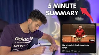 How to Study LESS & Study SMART For GCSEs & A Levels (5 minute summary)