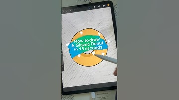 Easy Doodle to Draw in Procreate, How to Draw a Glazed Donut #shorts #procreate #digitalart