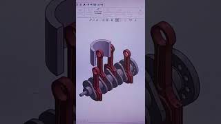 32.Crank Shaft Animation in #SOLIDWORKS#TUTORIAL#JATAVGROUP#VIRAL#SHORTS#SHARE#INDIA #INNOVATE