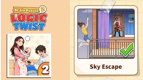 Brain Puzzle 2: Logic Twist Level 4 | sky escape Gameplay