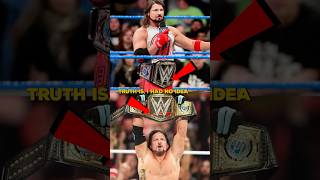 AJ Styles Has No Idea Why He Had The Black Swoosh WWE Title