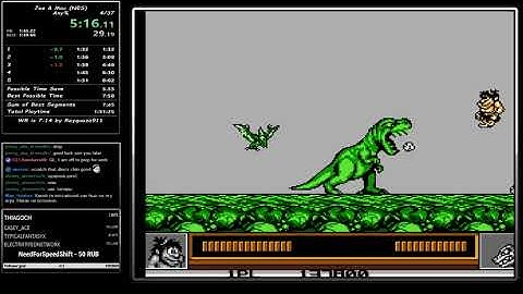 Joe & Mac (NES) Any% in 7m 54s