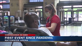 Nationwide Arena hosts blood drive in first event since March 8