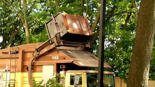 Miller Waste Universal Handling Equipment 40 cubic yard front loader on trash