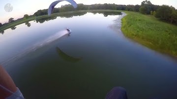 Watch Thrilling Paramotor Foot Drag Quickly Turns Into Water Landing | Gone Wrong
