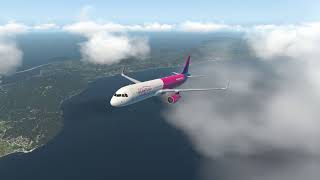 Take off at Corfu - Wizz Air A321 XP11 VATSIM Max Graphic