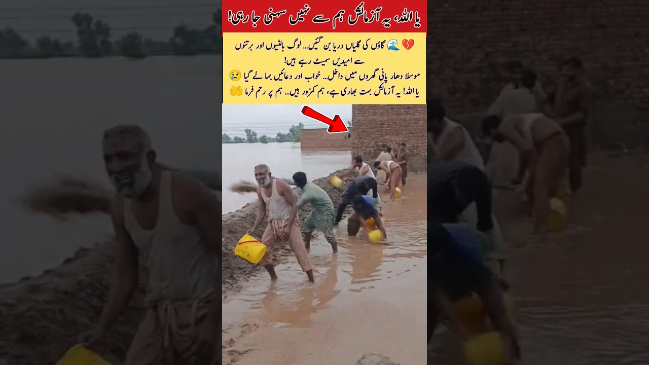 Flood in Village | Heartbreaking Reality of People Fighting with Water 