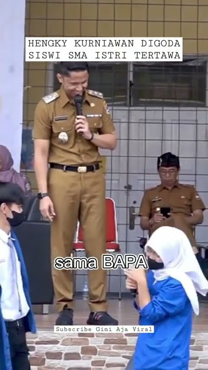HENGKY KURNIAWAN DIGODAIN SISWI SMA ISTRI TERTAWA LUCU KOCAK SONYA FATMALA CANTIK BUPATI GANTENG