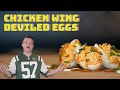Chicken Wing Deviled Eggs | Buffalo Chicken Deviled Eggs | How to Make Chicken Wing Deviled Eggs