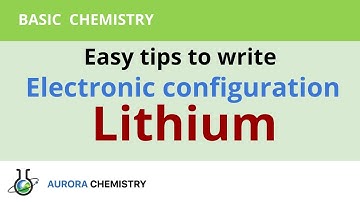 Electronic configuration of LITHIUM(Li) || Condensed electronic configuration of Lithium