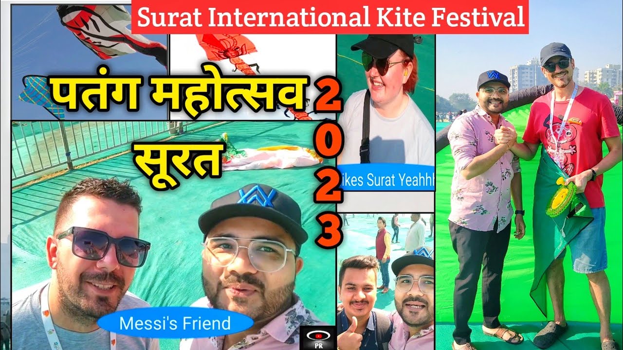 INTERNATIONAL KITE FESTIVAL l SURAT 2023 l Kite Festival 2023 l Kite Festival Surat Patang