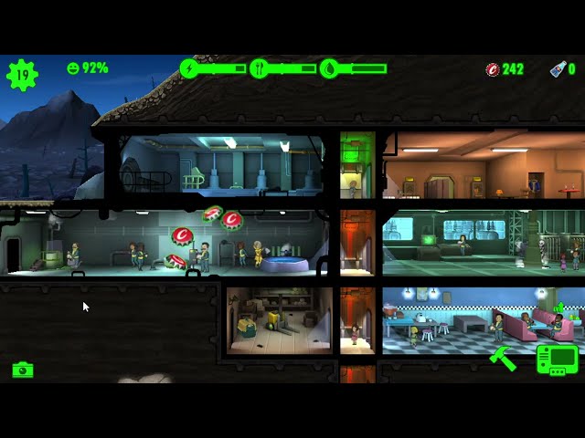 Playing Some Fallout Shelter 14 Plus dwellers