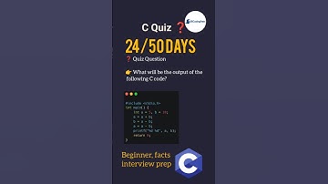 Explanation in Description | C Programming MCQ  | Quiz | Day 24 #coding #shorts #shortsfeed #sigma