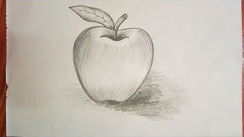 Apple sketch for kids