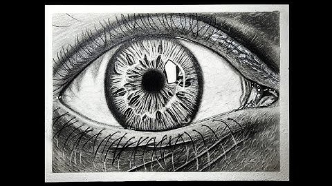 Hyper Realistic Eye Drawing Timelapse