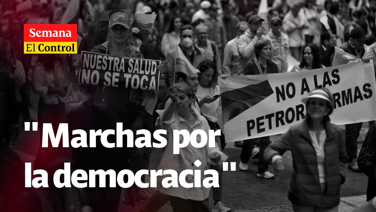 "SALVAR la democracia": El Control a las marchas del 21 de abril en Colombia | SEMANA