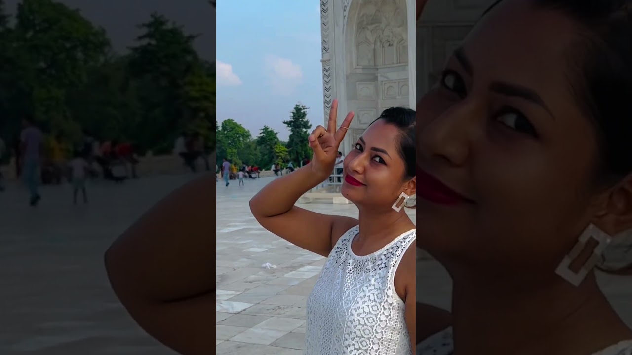 Yamuna river (red alert) at Taj Mahal 