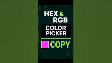 🎨 Fuzzu Color Picker Tool – Copy HEX & RGB Instantly! 💚 | Python GUI #python