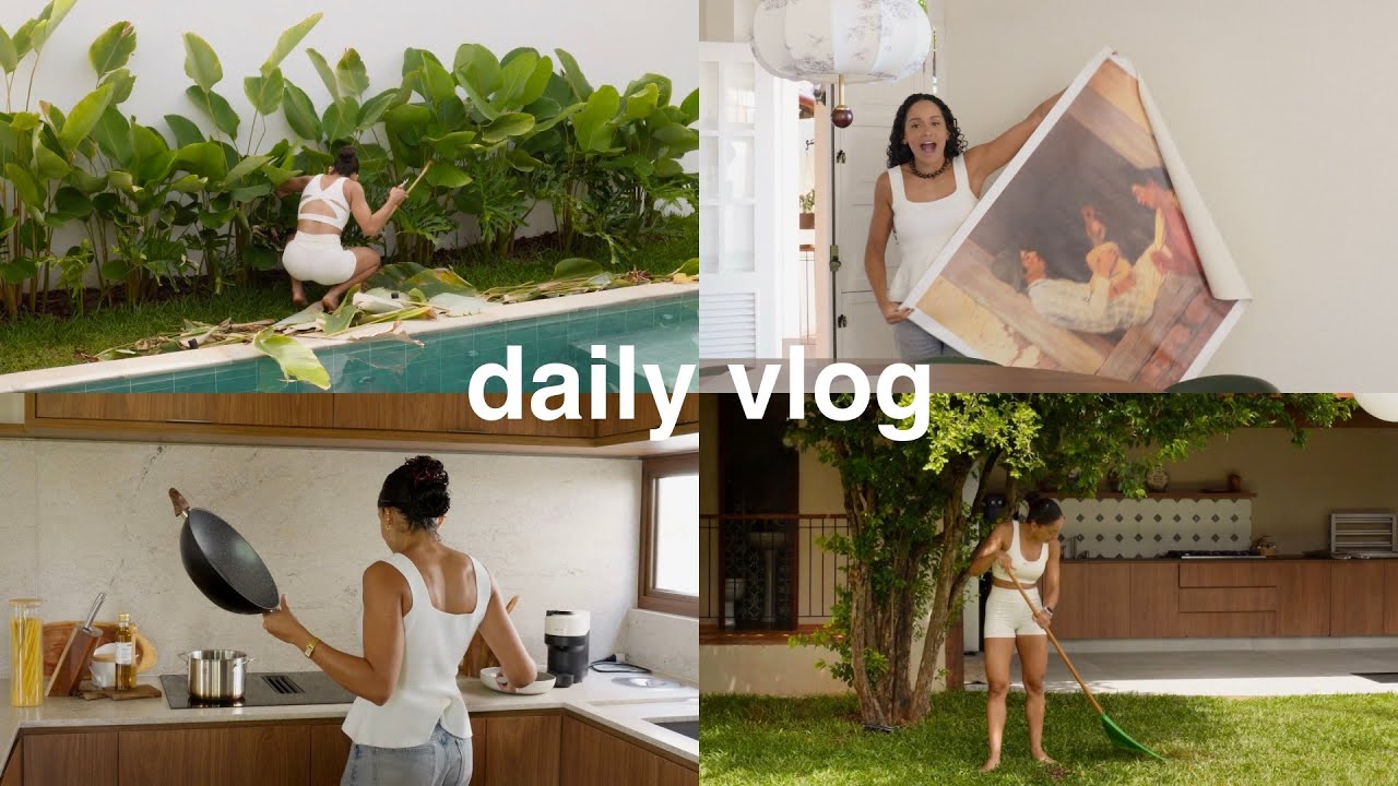 Cuidando das plantas, comecei terapia, casa e problemas, conversa sobre cabelo, nova decor...