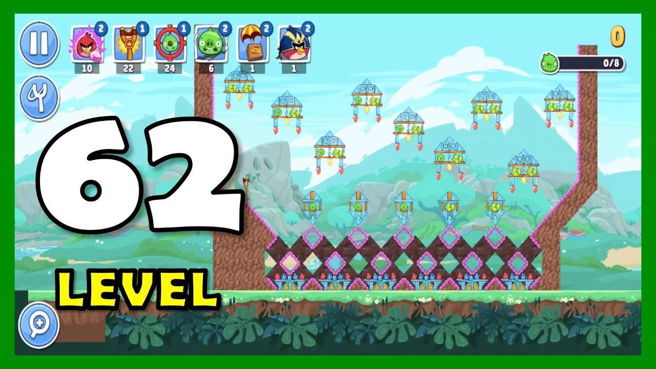 Angry Birds Friends Level 62 Floor 21 NO POWER UP walkthrough
