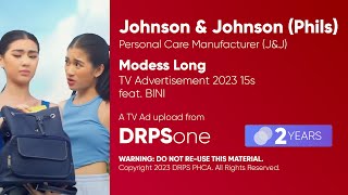Modess Long Tv Ad 2023 15S With Bini Philippines