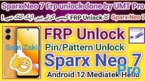 Sparx Neo 7 Pro Android 12 FRP Unlock 2024 | sparx neo 7 pro frp bypass | 1 click frp bypass 2024