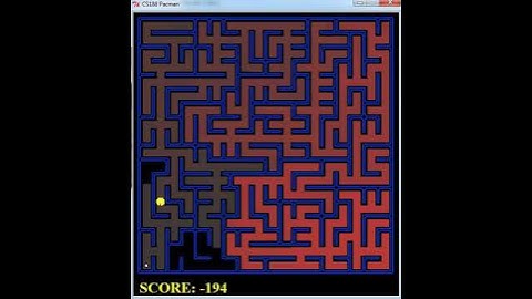 Pacman route finding using BFS