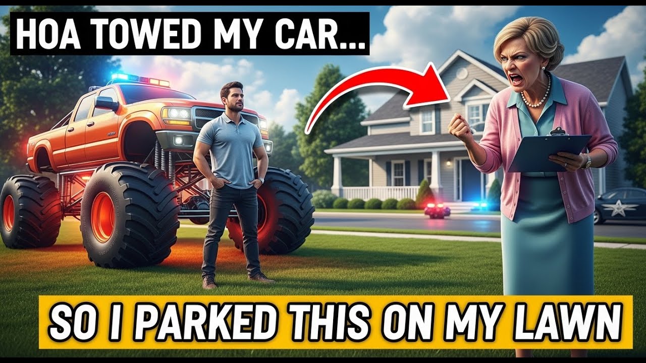 HOA Towed My Car for “Improper Parking”... So I Parked a MONSTER TRUCK ...