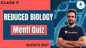 CBSE Class 9: Menti Quiz | Reduced Biology Syllabus | Just 9th | Bharath Bhat