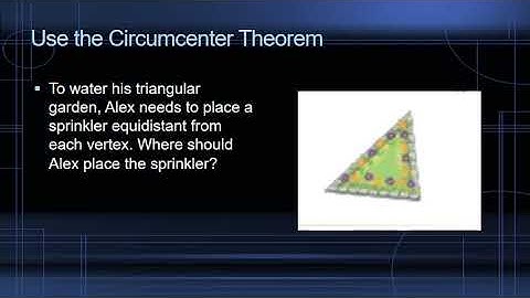 Use the Circumcenter Theorem
